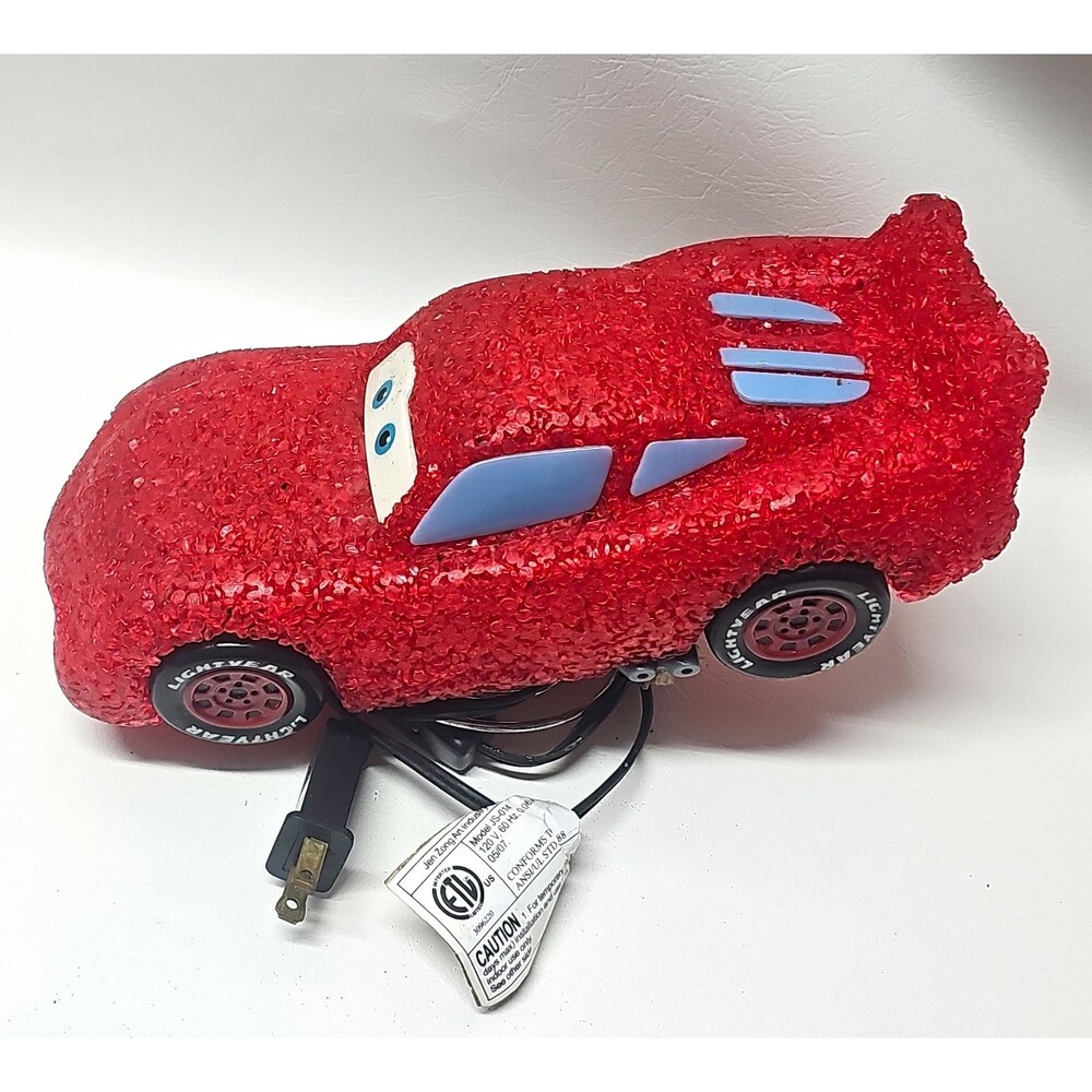 Disney Pixar Cars Lightning McQueen Plug-In Night Light, Red